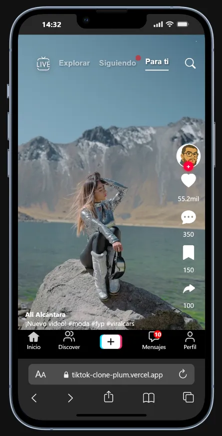 Clon TikTok - UI Sandbox