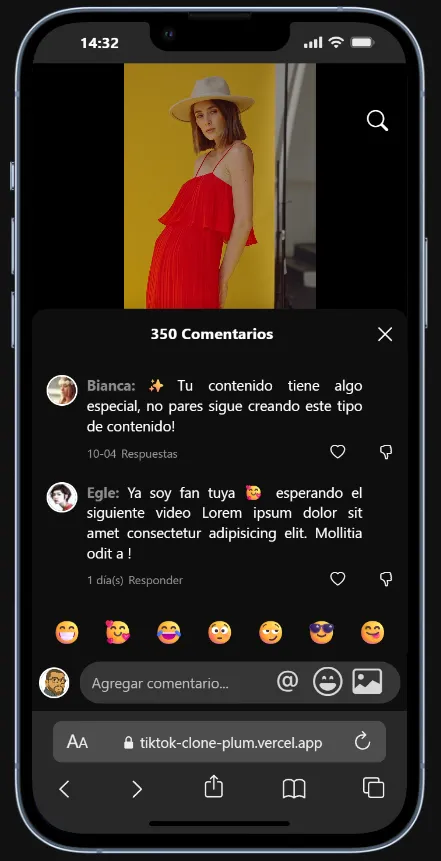 Clon TikTok - UI Sandbox